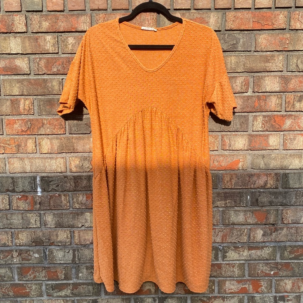 Burnt orange dress